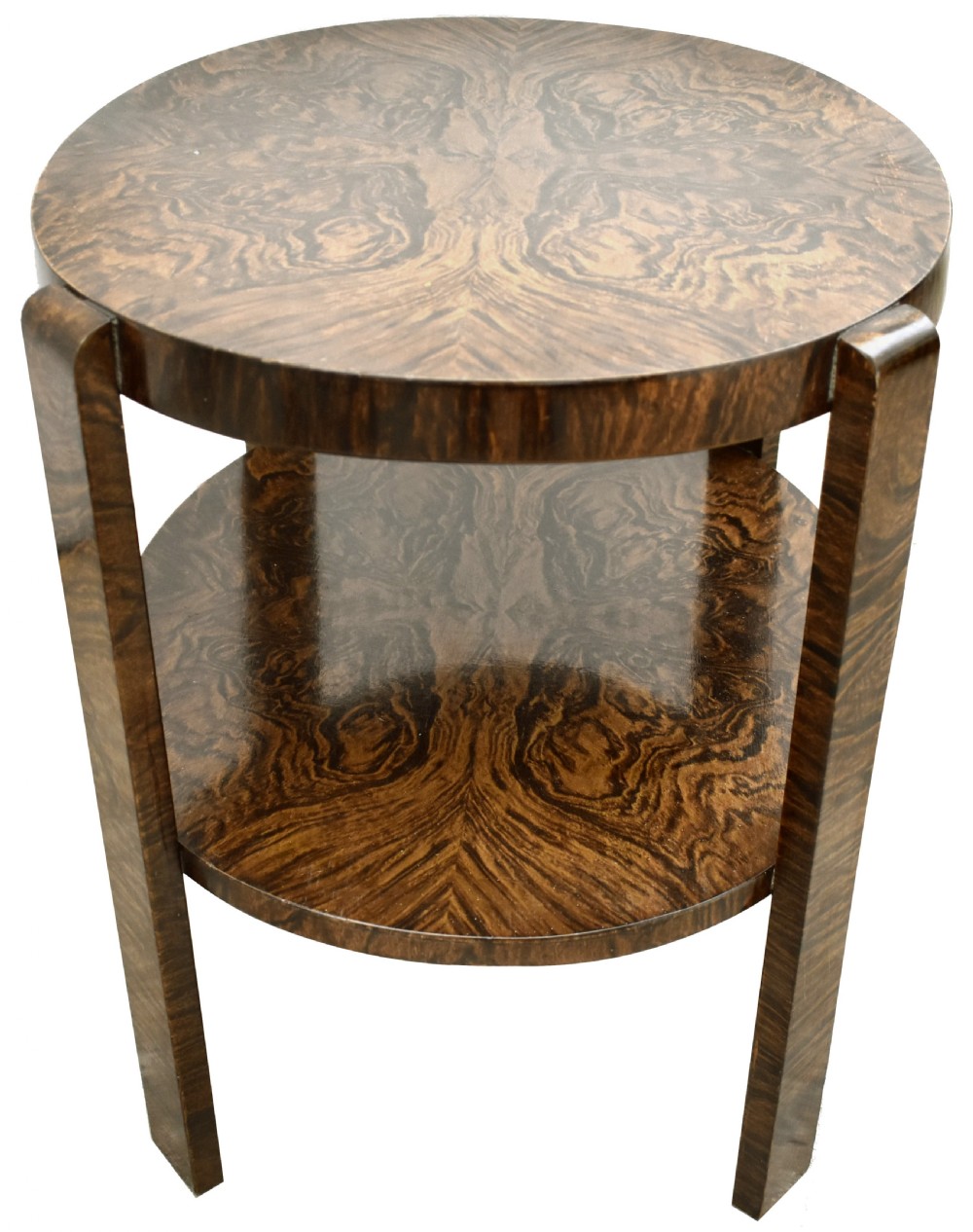 Art Deco Two Tier Oval Occasional Table, c1930 View VIII