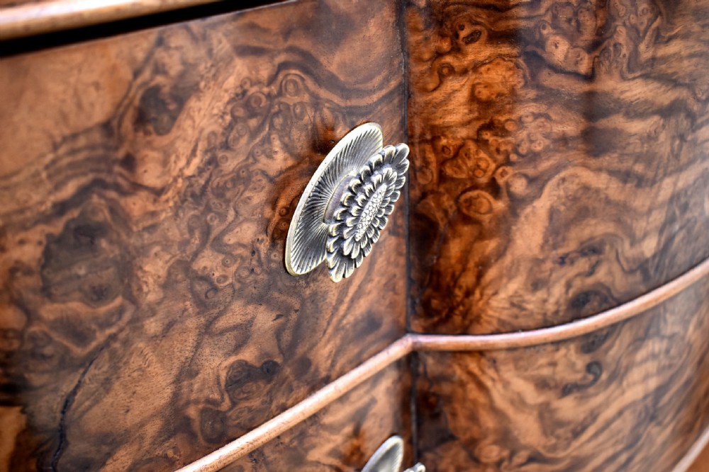 Art Deco Large Italian Serpentine Chest Of Drawers, c1930 View V