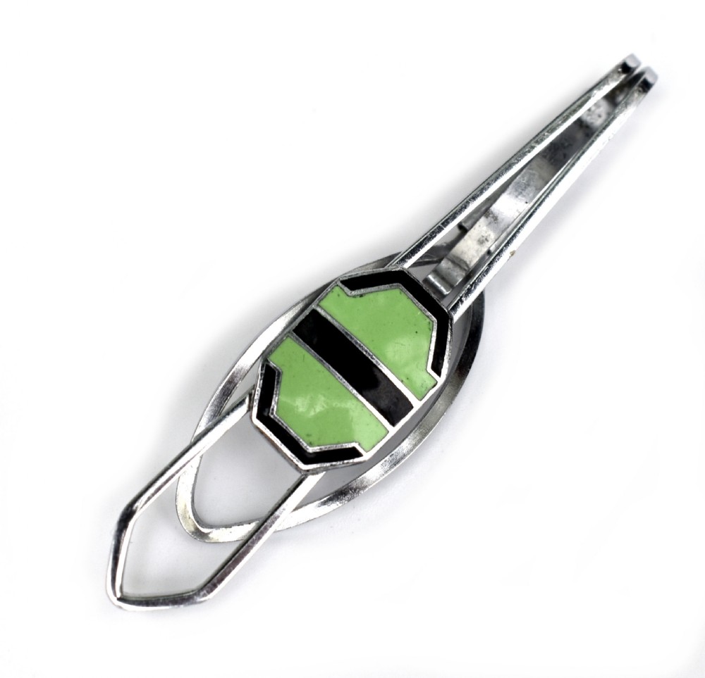 Art Deco Original Enamel Gentleman's Tie Pin, English, c1930 View VIII