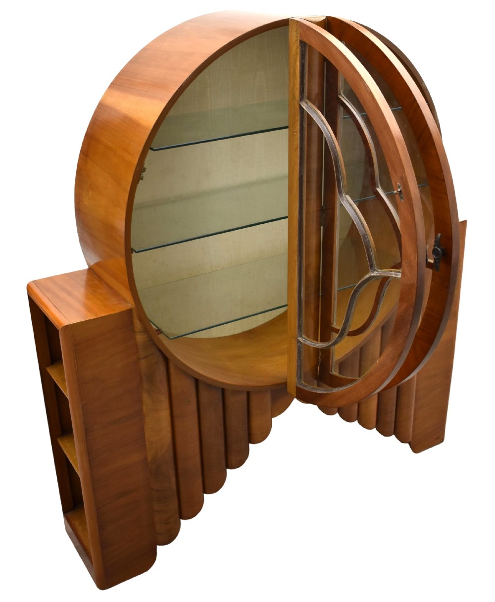 Art Deco Walnut 'Rocket Cabinet', English, c1930 View XII