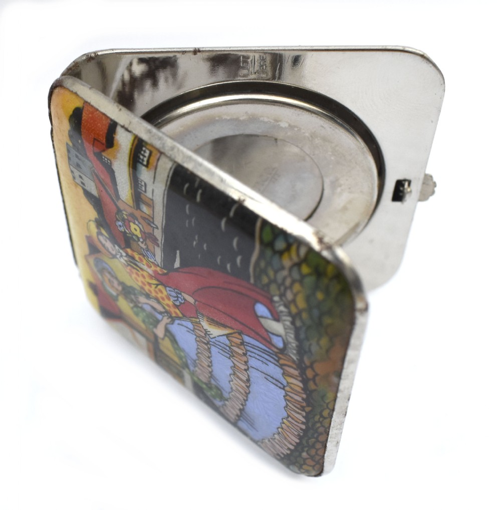 Art Deco Powder Compact CRINOLINE LADY By Gwenda , Unused, c1930 View VIII