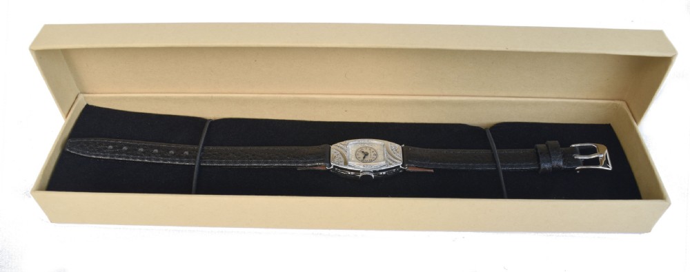 Art Deco Ladies 14k White Gold Watch By Bulova USA , c1934 View VI