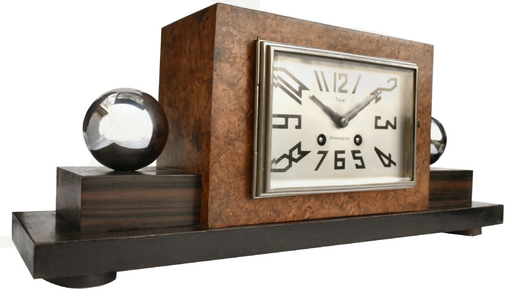 Art Deco Large French Mantle Clock, c1930 View II