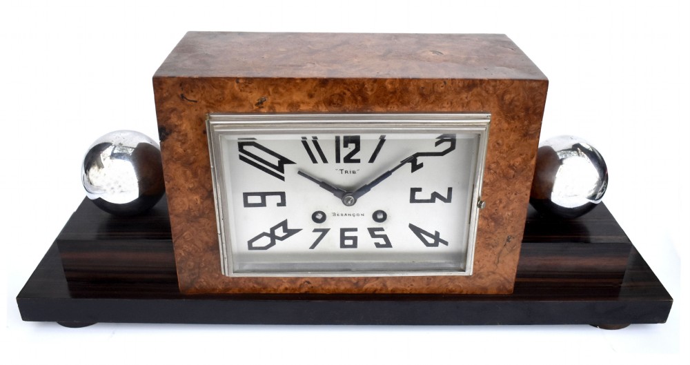 Art Deco Large French Mantle Clock, c1930 View VII