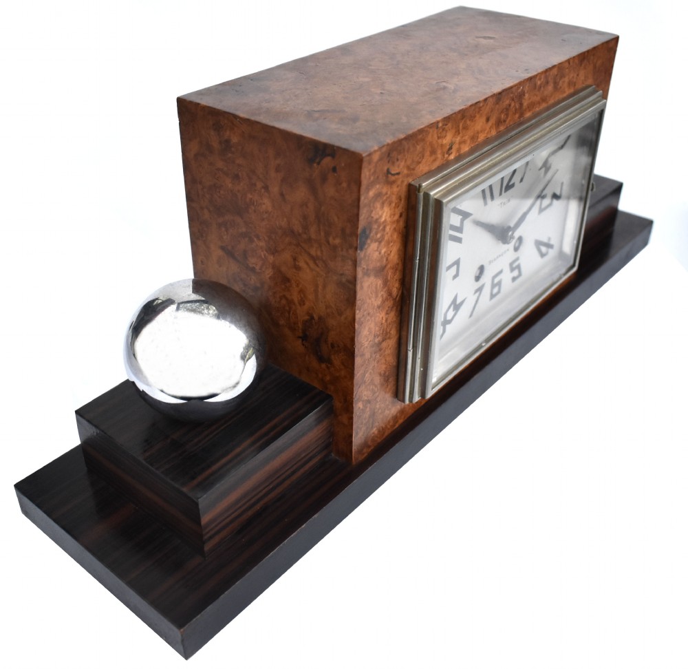 Art Deco Large French Mantle Clock, c1930 View VIII