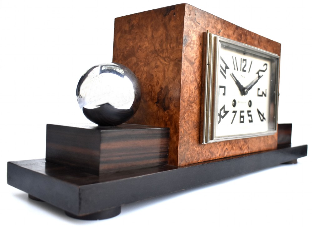 Art Deco Large French Mantle Clock, c1930 View IX