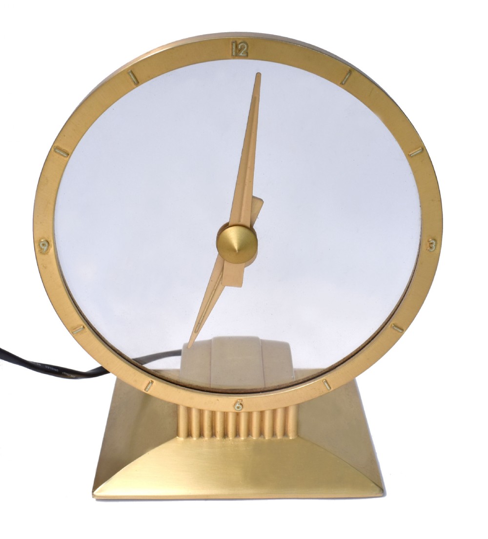 Art Deco Jefferson Mystery Clock, USA, c1949