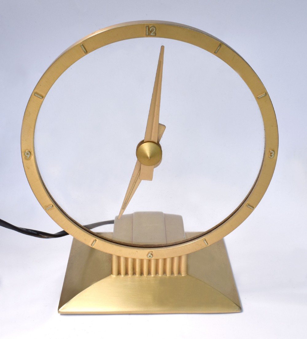 Art Deco Jefferson Mystery Clock, USA, c1949 View IX