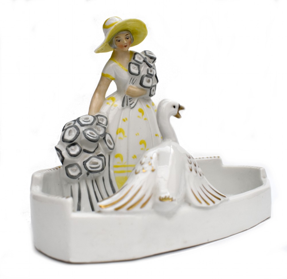Art Deco Porcelain Poche, French, c1930 View VI