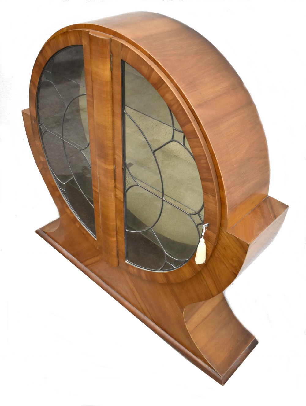 Art Deco Impressive Walnut Display Cabinet , c1930 View VI