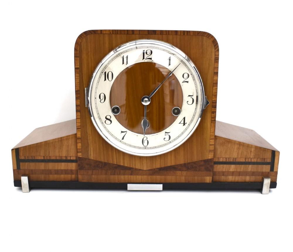 Art Deco Westminster Chime Mantle Clock, Haller, c1930