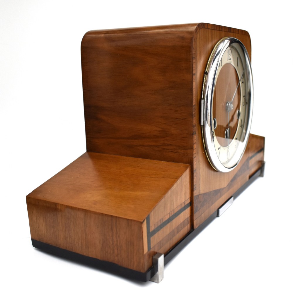 Art Deco Westminster Chime Mantle Clock, Haller, c1930 View V