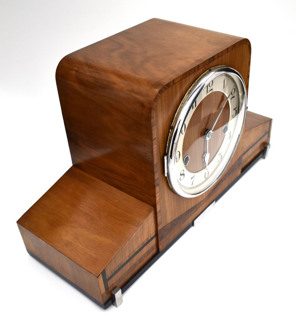 Art Deco Westminster Chime Mantle Clock, Haller, c1930 View VI