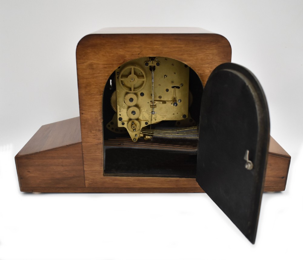 Art Deco Westminster Chime Mantle Clock, Haller, c1930 View IX