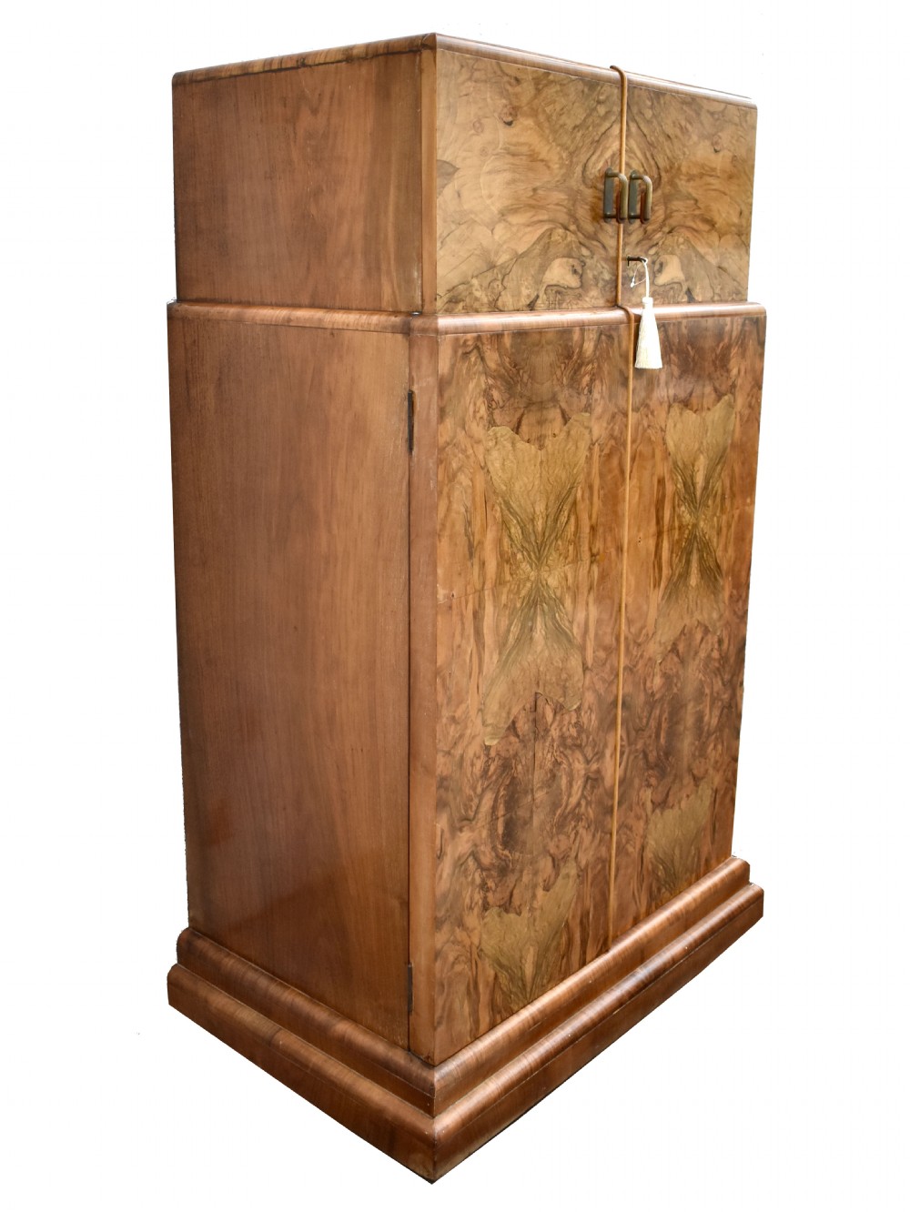 Art Deco Figured Walnut Single Wardrobe, c1930 View III