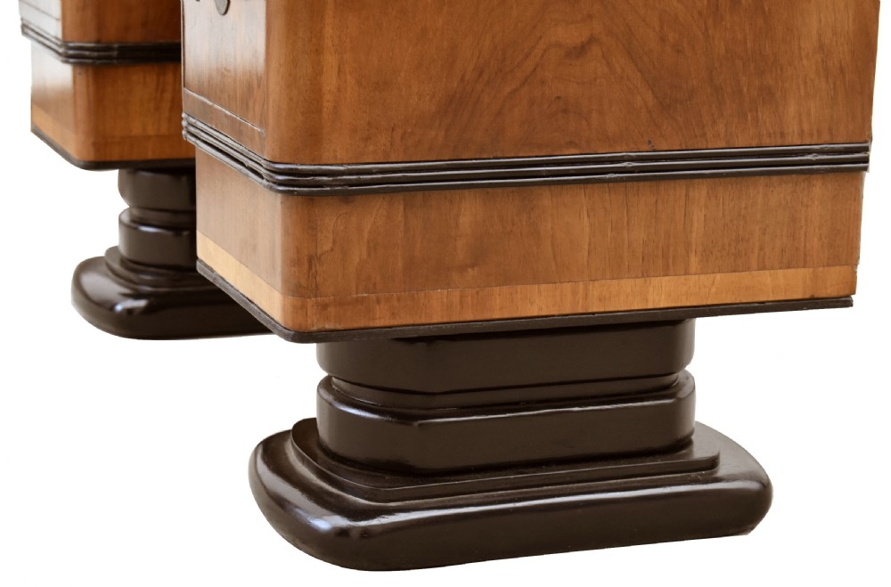 Art Deco Figured Walnut Desk, c1930 View IV