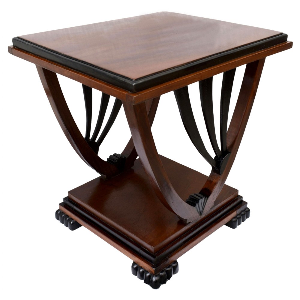  Art Deco Mahogany 'Sunburst' Occasional Table, c1930