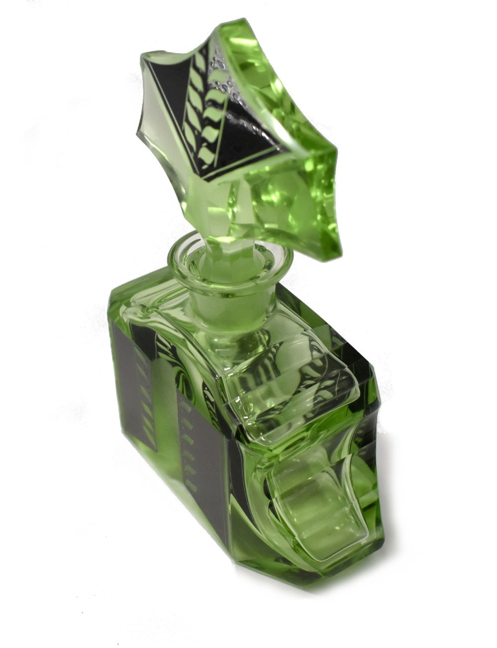 Art Deco Large Glass Perfume Bottle By Karl Palda, c1930 View V