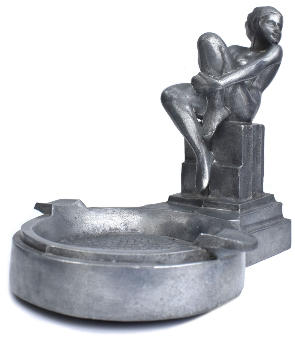 Art Deco Nude Female Ashtray By Frankart , c1930 View II