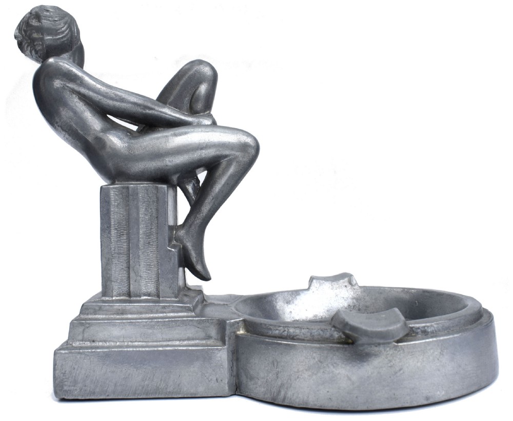 Art Deco Nude Female Ashtray By Frankart , c1930 View VI