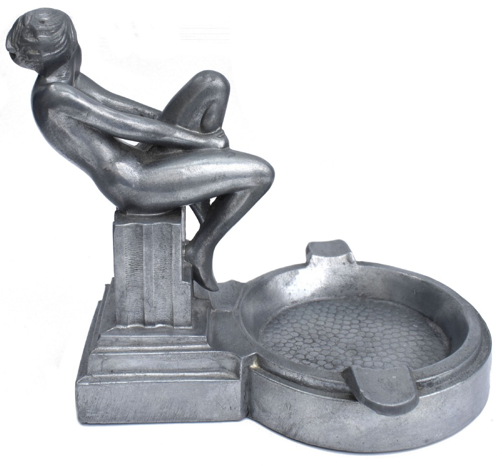 Art Deco Nude Female Ashtray By Frankart , c1930 View VIII