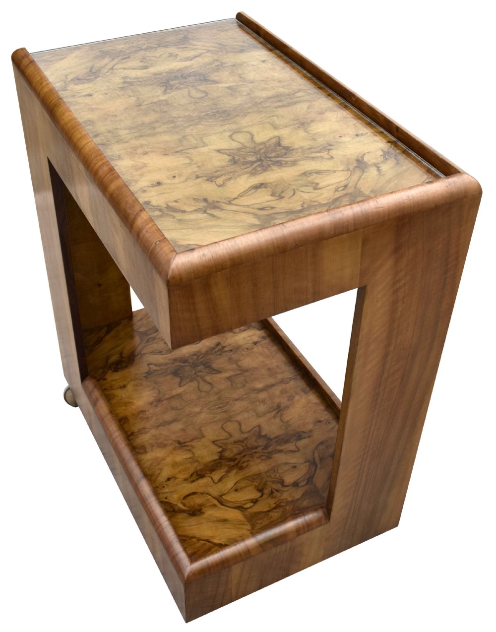 Art Deco Walnut Modernist Trolley View VI