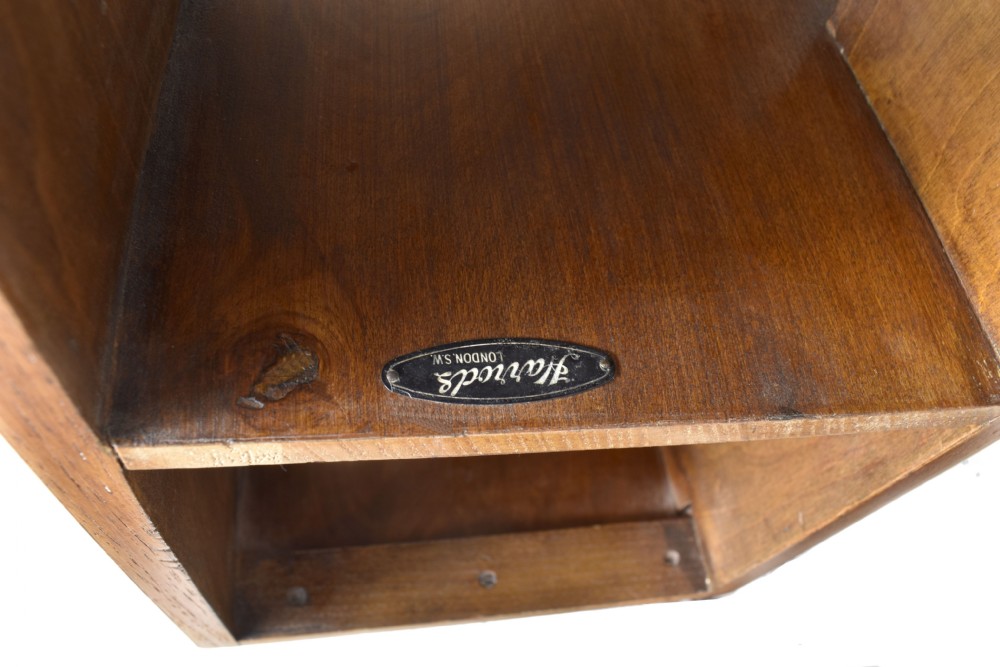 Art Deco Walnut Book Table By Harrods Of London, English, c1930 View VII