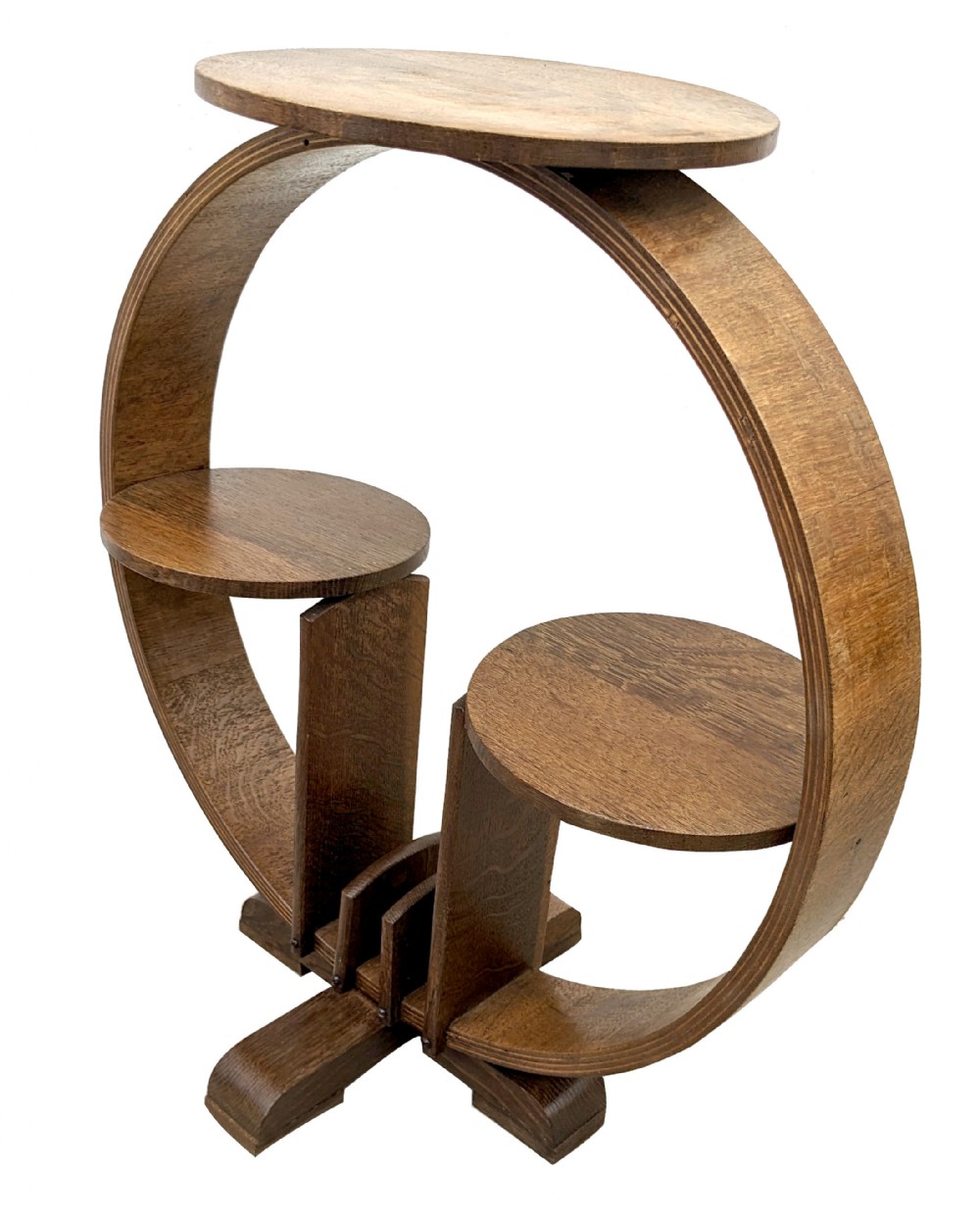 Art Deco Oak Display & Magazine Stand, c1930