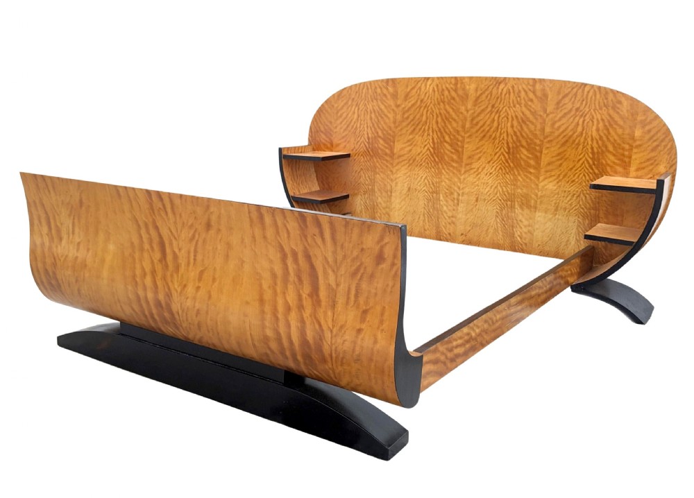 Art Deco Modernist French Double Bed, Circa 1935 View IV