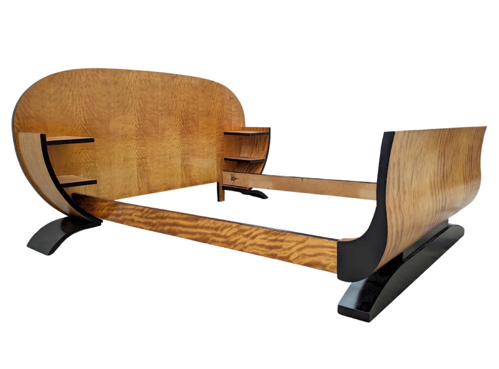 Art Deco Modernist French Double Bed, Circa 1935 View VI