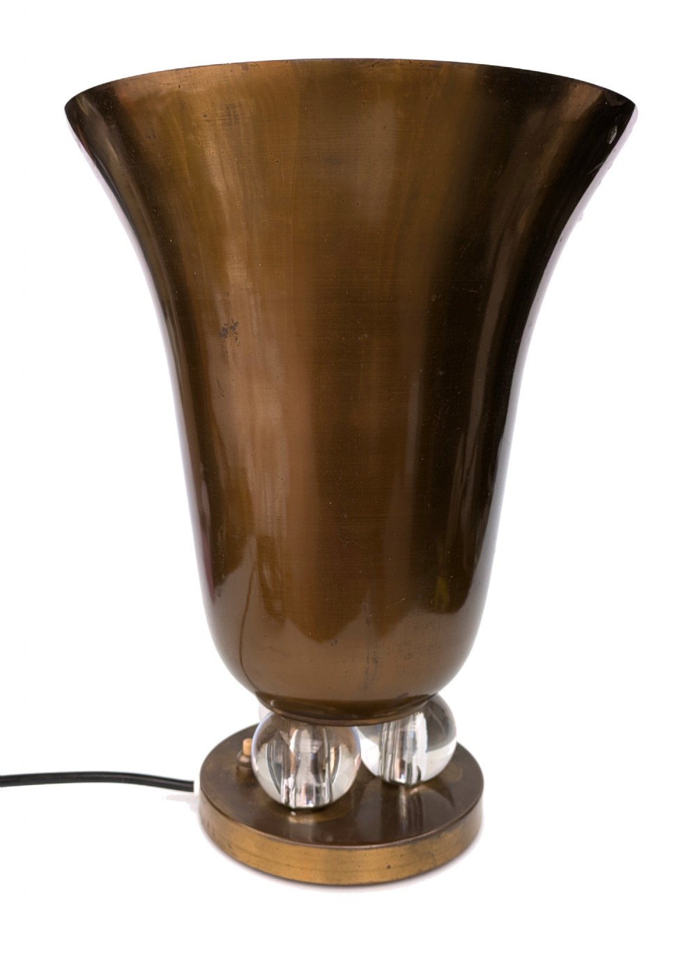 Art Deco Table Lamp French Bronzed Uplighter, circa 1930 View II