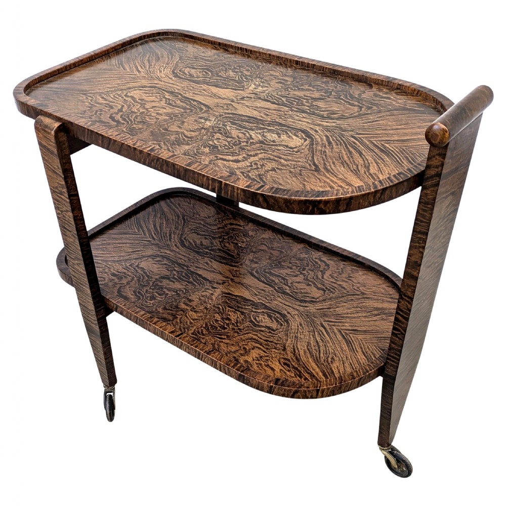 Art Deco Drinks Hostess Bar Cart Trolley, circa 1930 View XII