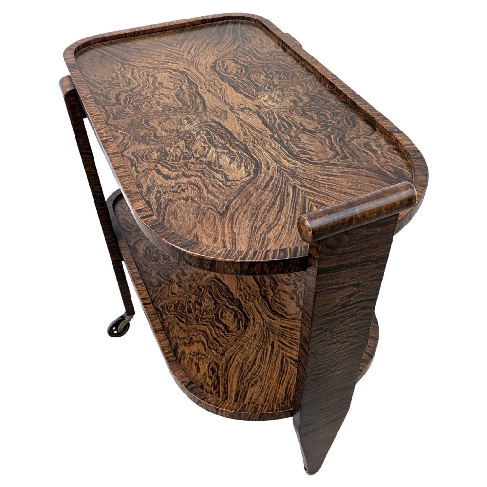 Art Deco Drinks Hostess Bar Cart Trolley, circa 1930 View IV