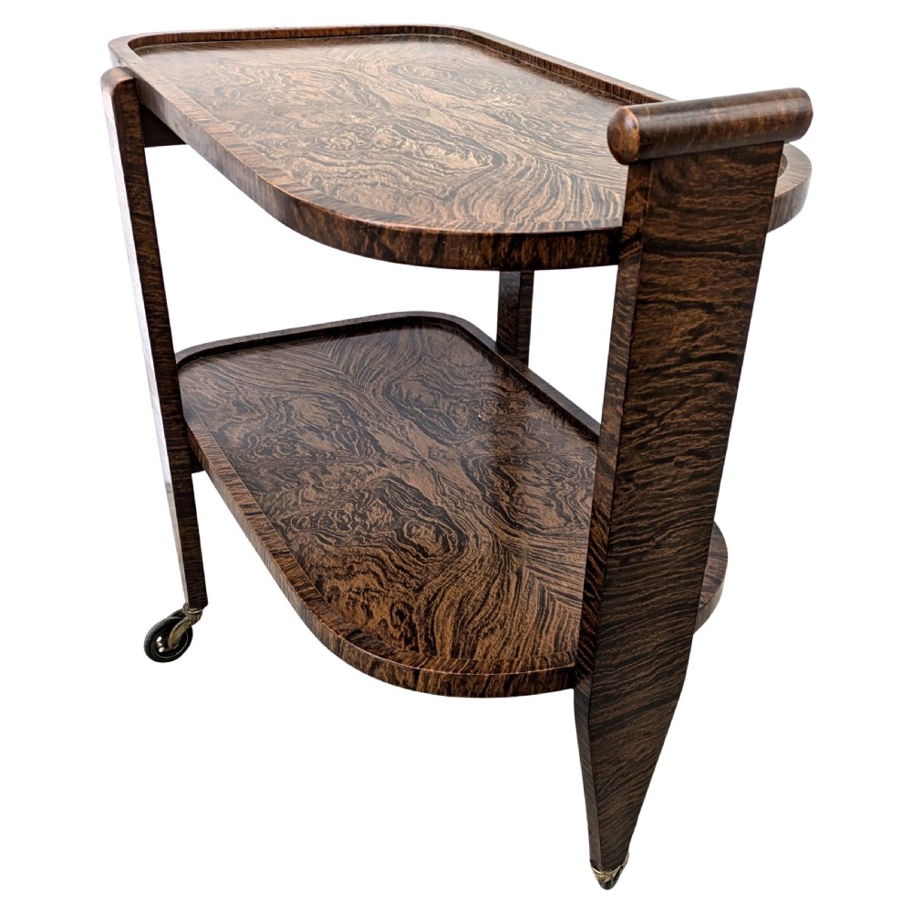 Art Deco Drinks Hostess Bar Cart Trolley, circa 1930 View V