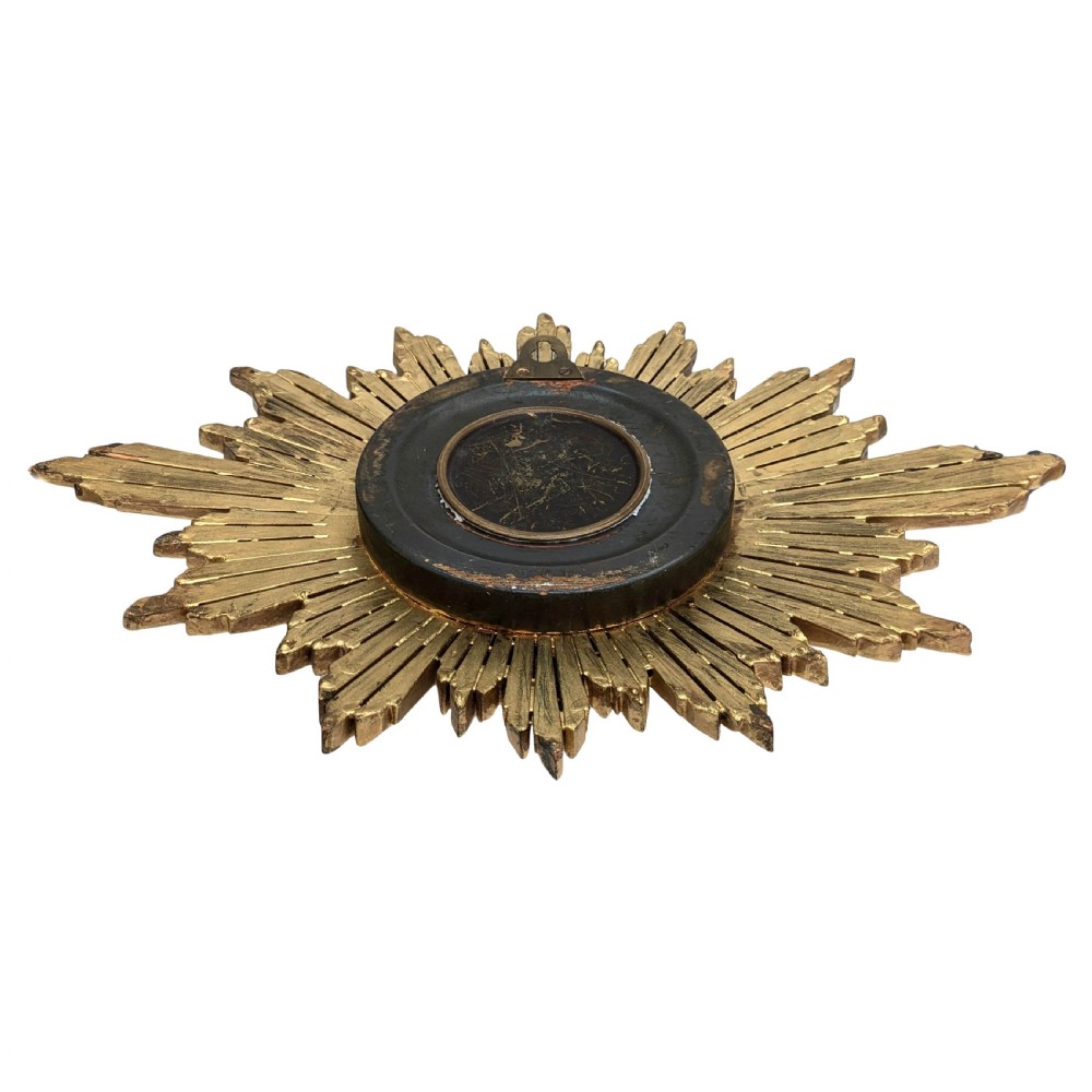 Art Deco Star Burst English Wall Clock, c1930 View VI