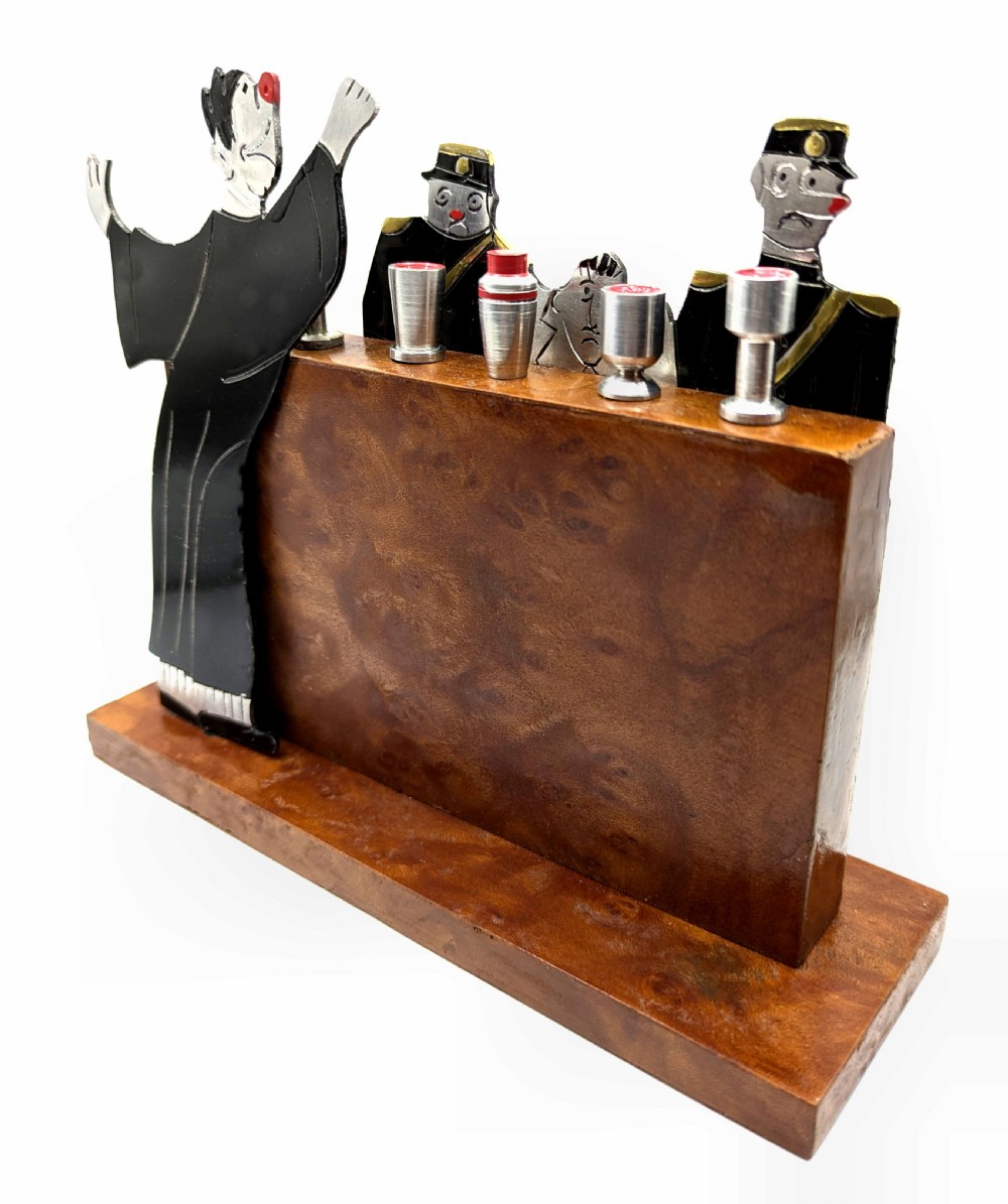 Art Deco Cocktail Stick Barware Set By Sudre ' The Judge', French, c1930 View IV