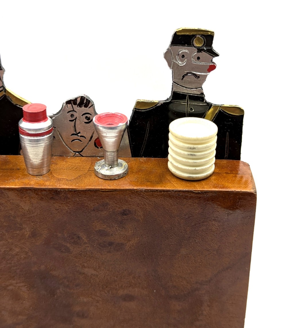 Art Deco Cocktail Stick Barware Set By Sudre ' The Judge', French, c1930 View X