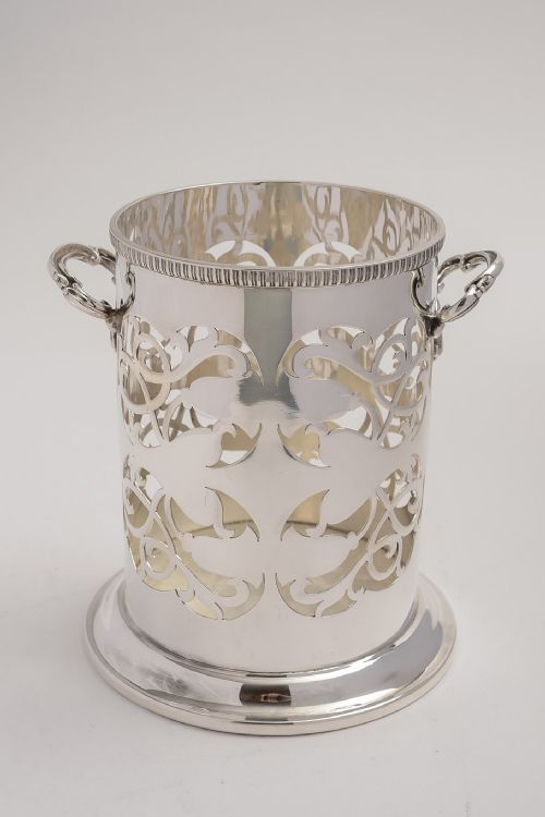 Superb Mappin & Webb Silver Plated Wine/champagne Bottle Holder