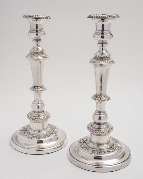 Pair of Large Victorian Candlesticks
