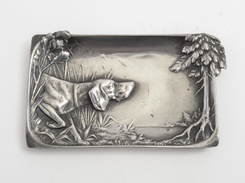 Edwardian Wmf Pewter Trinket Tray