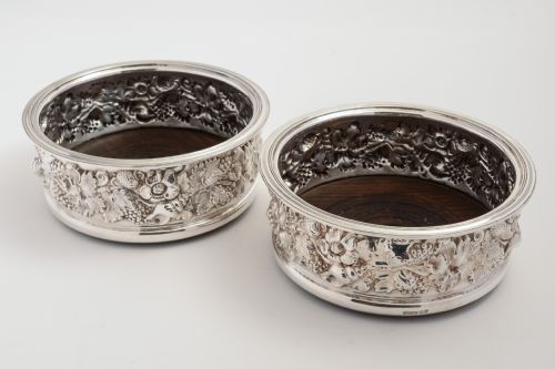 Garrard & Co. Silver Plated Wine Coasters