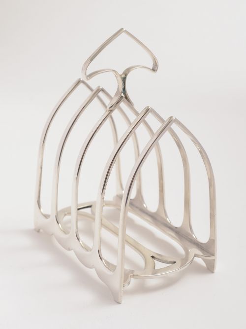 Victorian Solid Silver 4 Slice Toast Rack