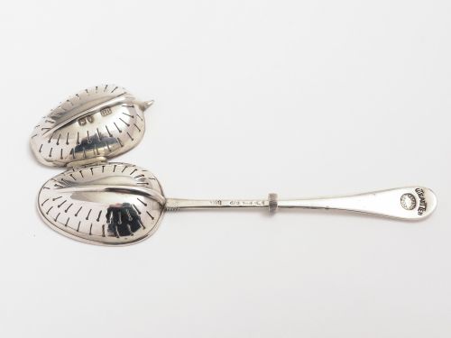 Silver Teaette Patented Tea Infuser, Hallmarked London 1893