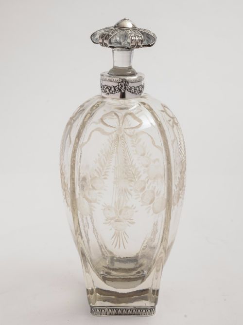 Dutch Decanter with Silver Mounts, Circa 1912