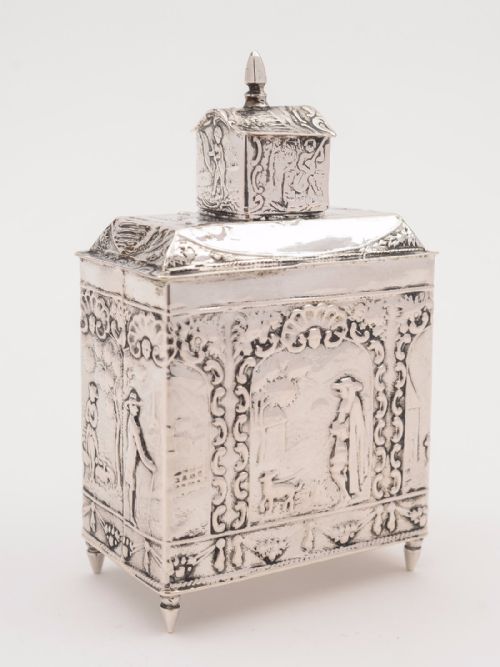 Dutch Silver Tea Caddy, Circa 1912