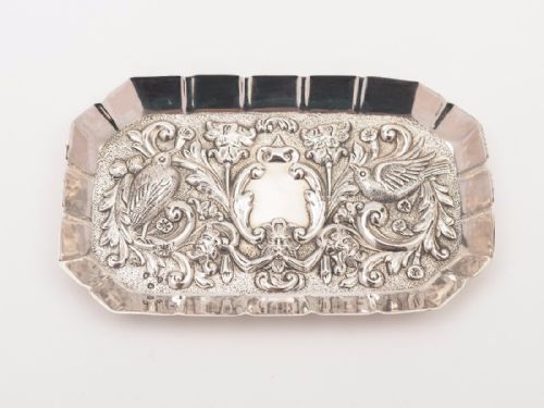 Victorian Silver Trinket Tray, London 1890