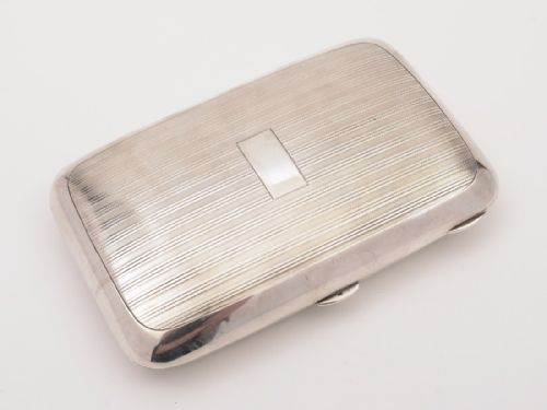 Edwardian Silver Cigar Case, Birmingham 1902