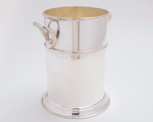 fig 1. 1920's Silver Plated Wine Bottle Holder