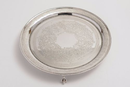 Victorian Silver Plated Salver, 1865