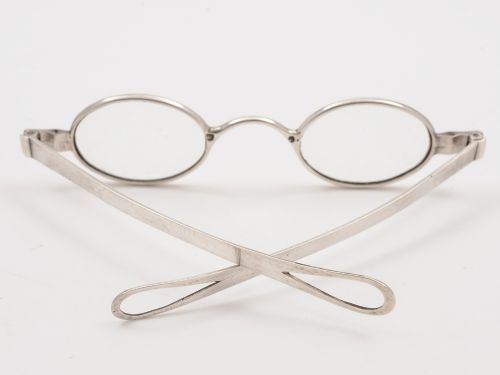 fig 1. Georgian Silver Child's Reading Glasses, Hallmarked 1825